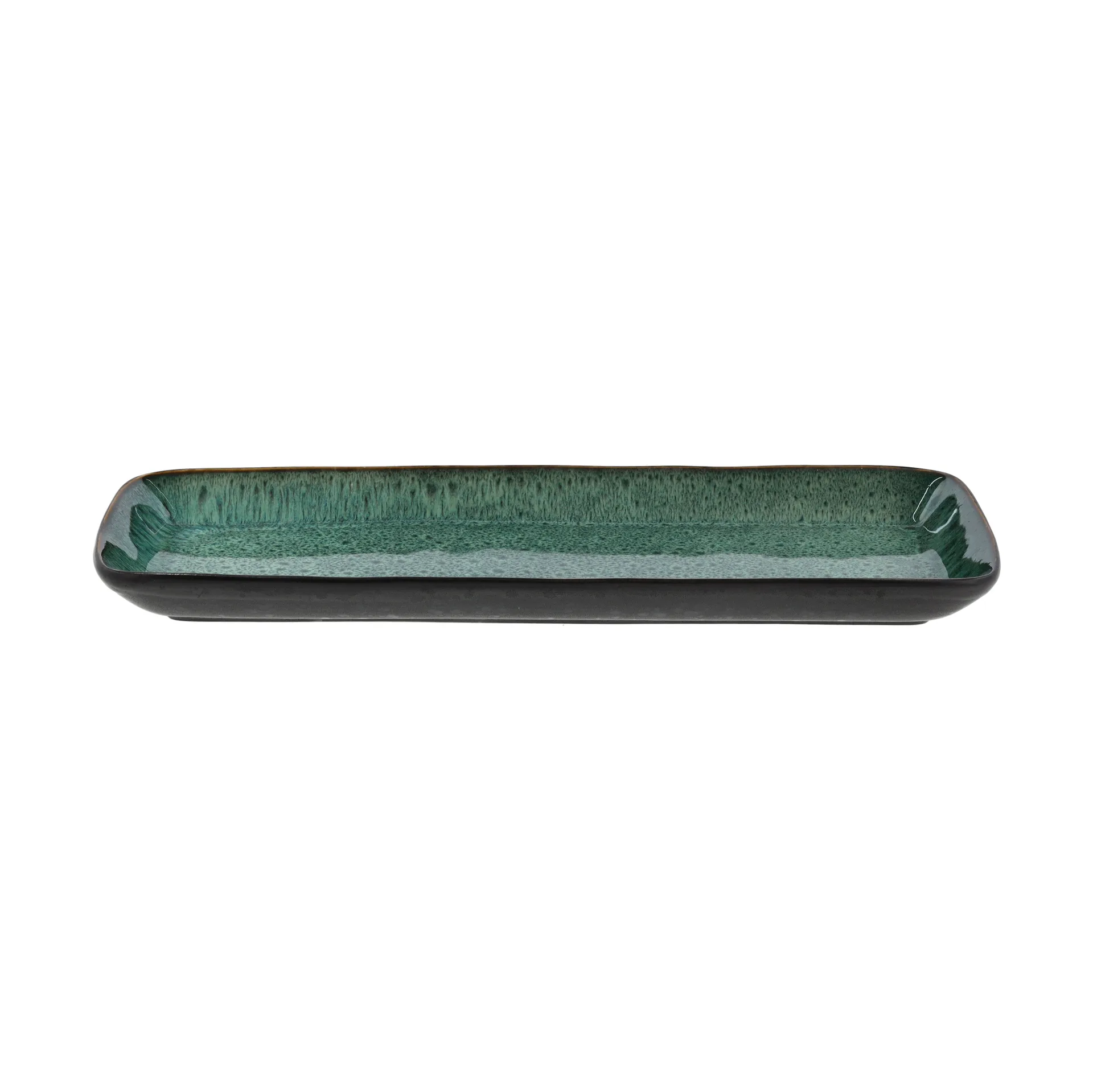 Plat de service Bitz 38x14 cm, Noir-vert Bitz