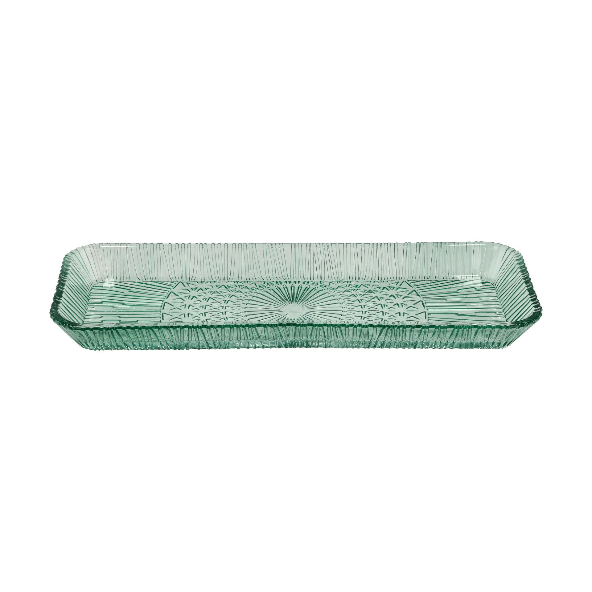 Plat de service Kusintha rectangulaire 14x38 cm, Green Bitz