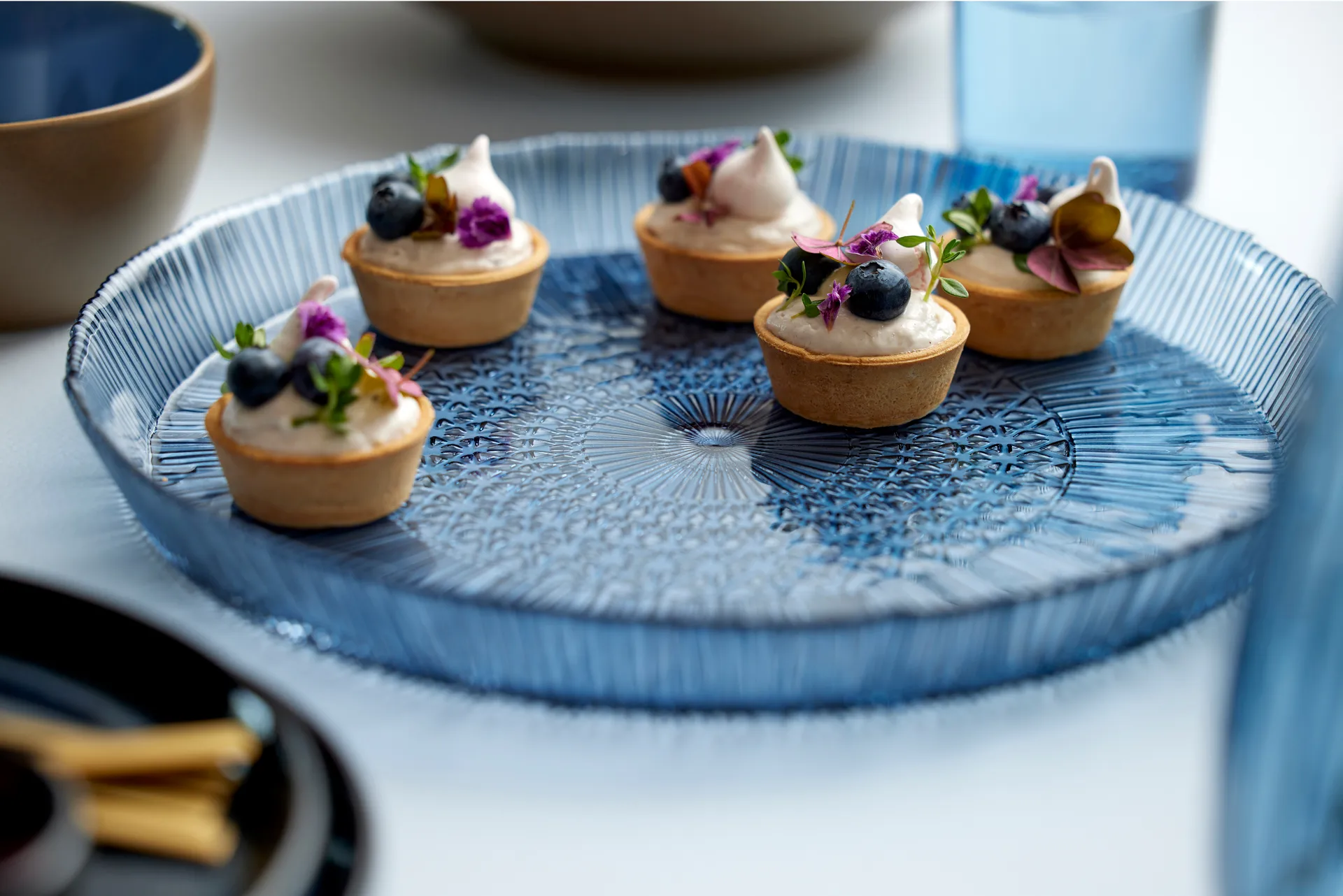 Plat de service Kusintha ronde Ø30 cm, Blue Bitz