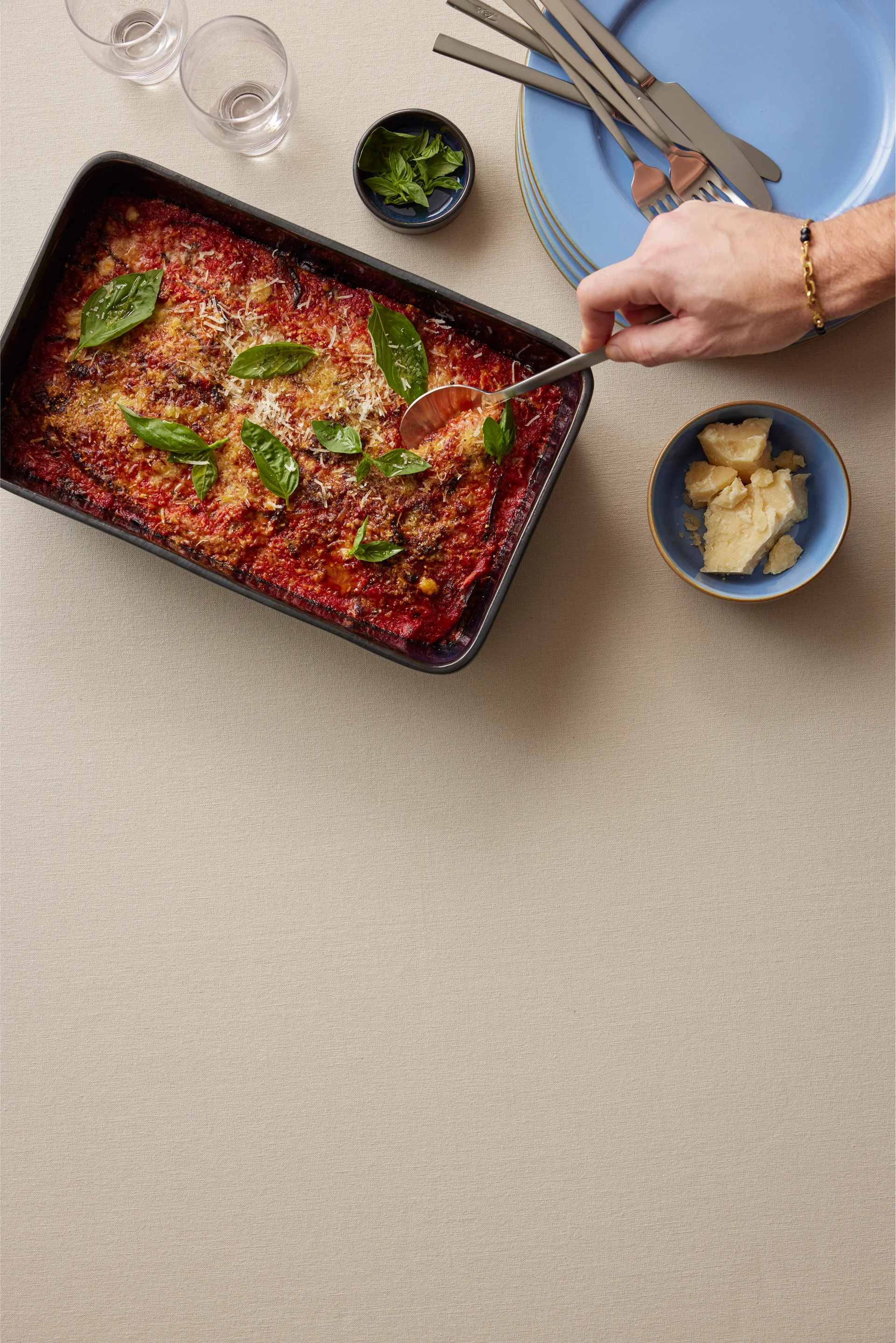 Plat rectangulaire Bitz 21x28 cm, Black-blue Bitz