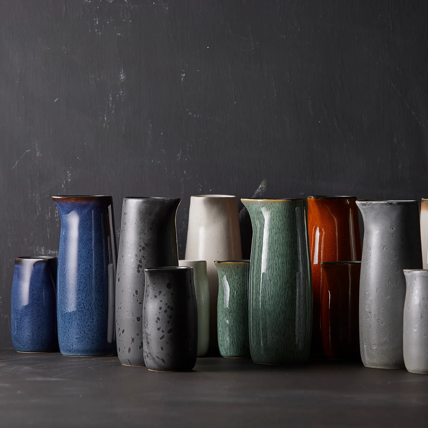 Pot à lait Bitz 50 cl, Bleu foncé-noir Bitz