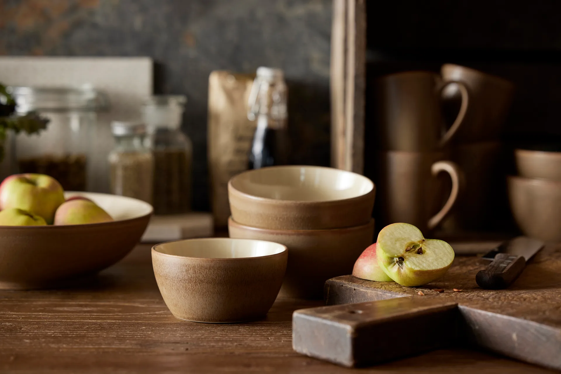 Saladier Bitz Wood Ø24 cm, Bois-sable Bitz