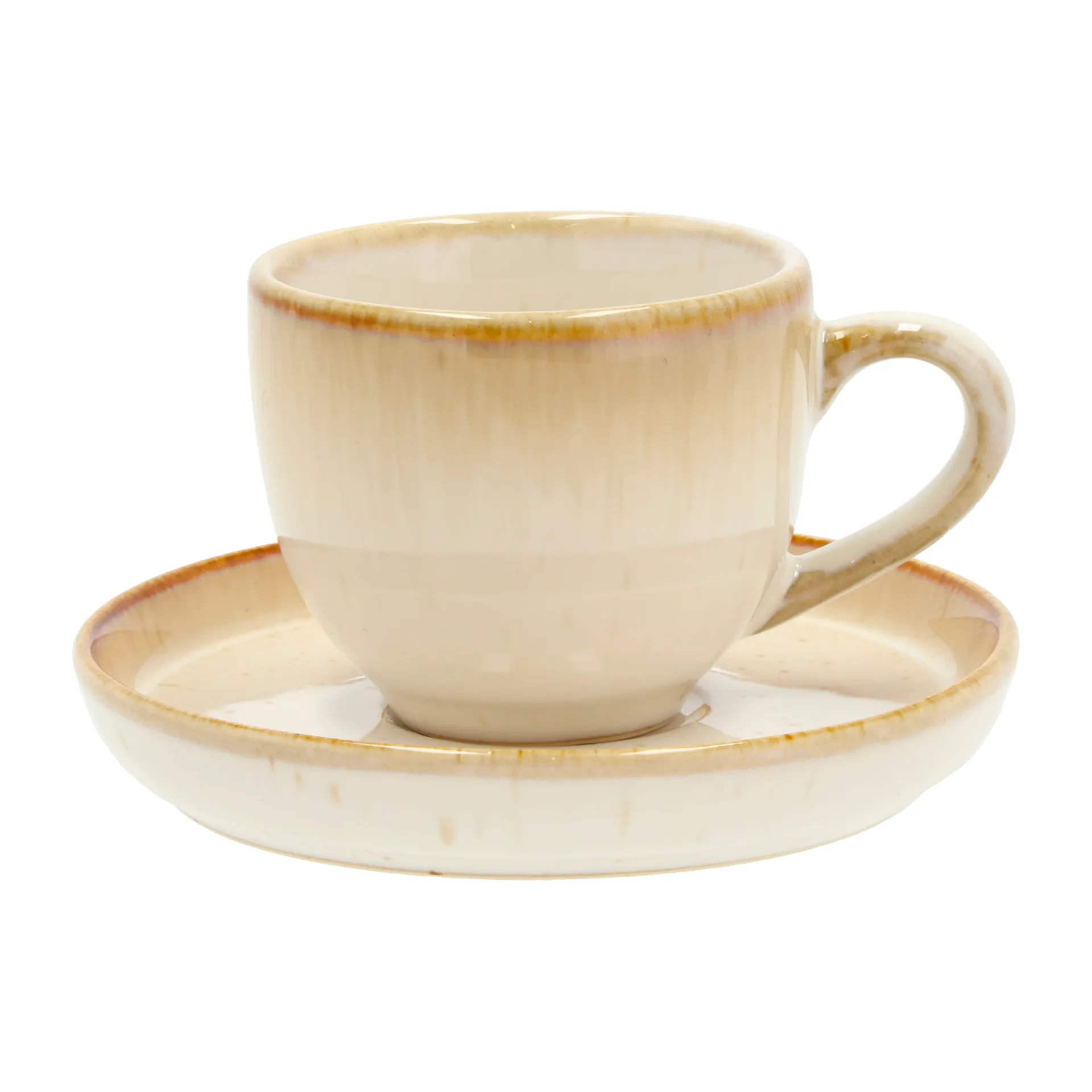 Tasse à expresso et soucoupe Bitz 7 cl, Blanc crème Bitz