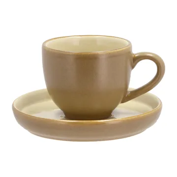 Tasse à expresso et soucoupe Bitz 7 cl mat - Wood-sand - Bitz