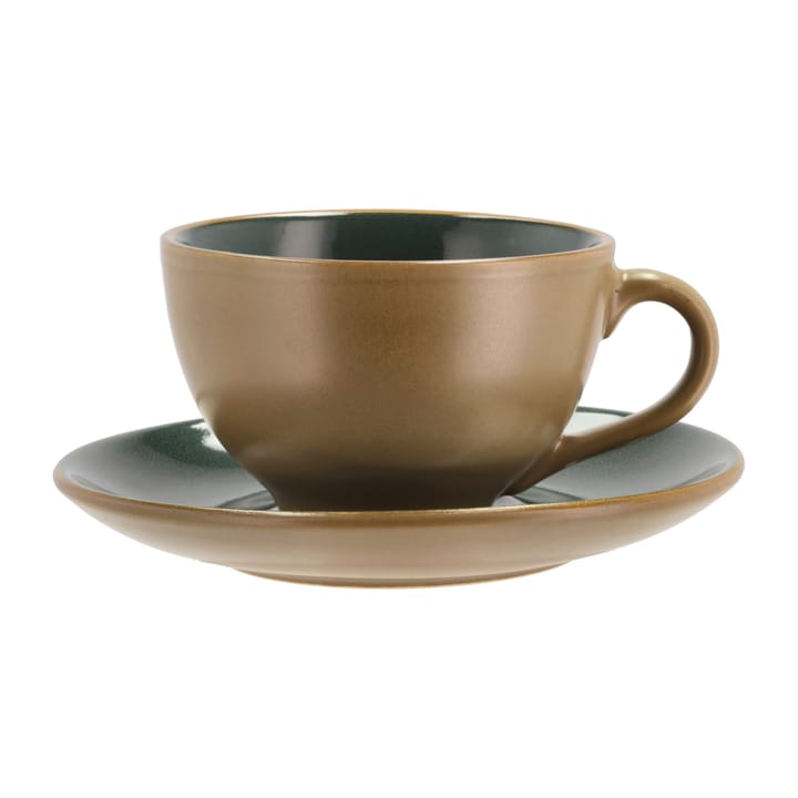 Tasse avec soucoupe Bitz 24 cl mat - Wood-forest - Bitz