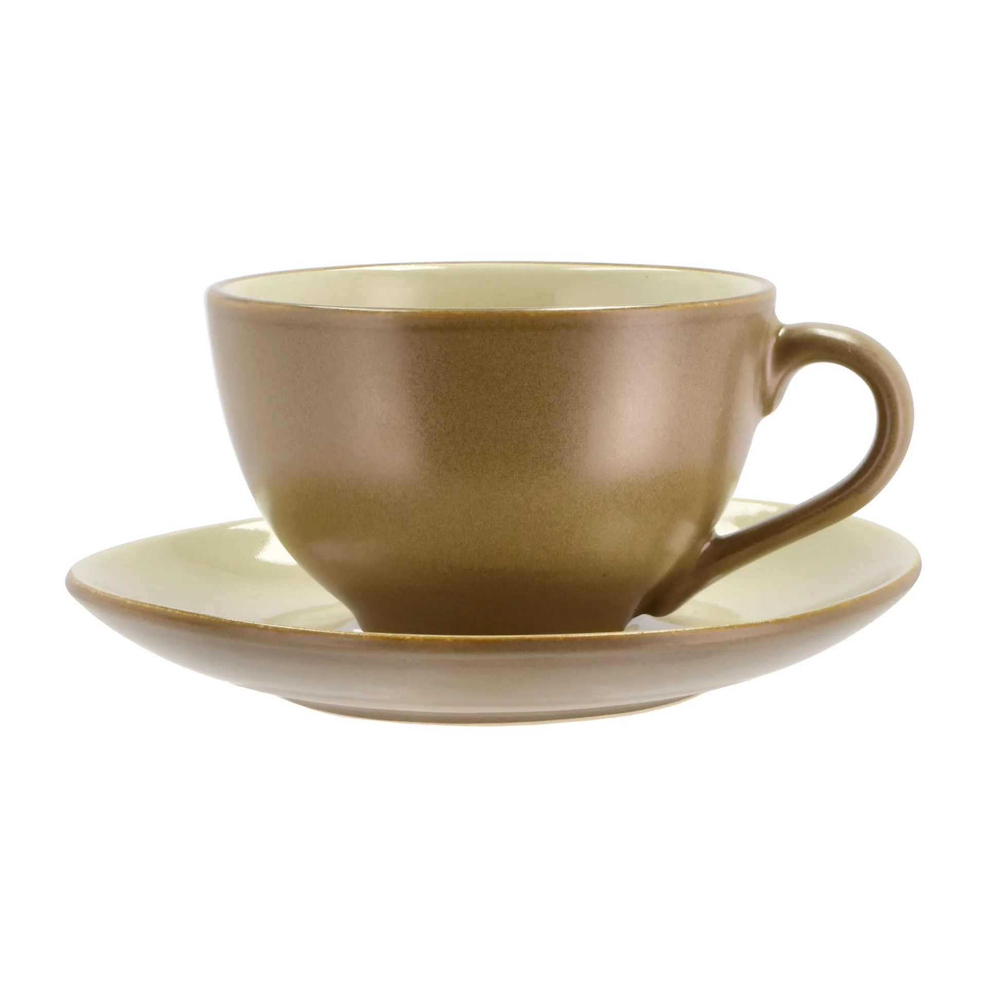 Tasse avec soucoupe Bitz 24 cl mat, Wood-sand Bitz