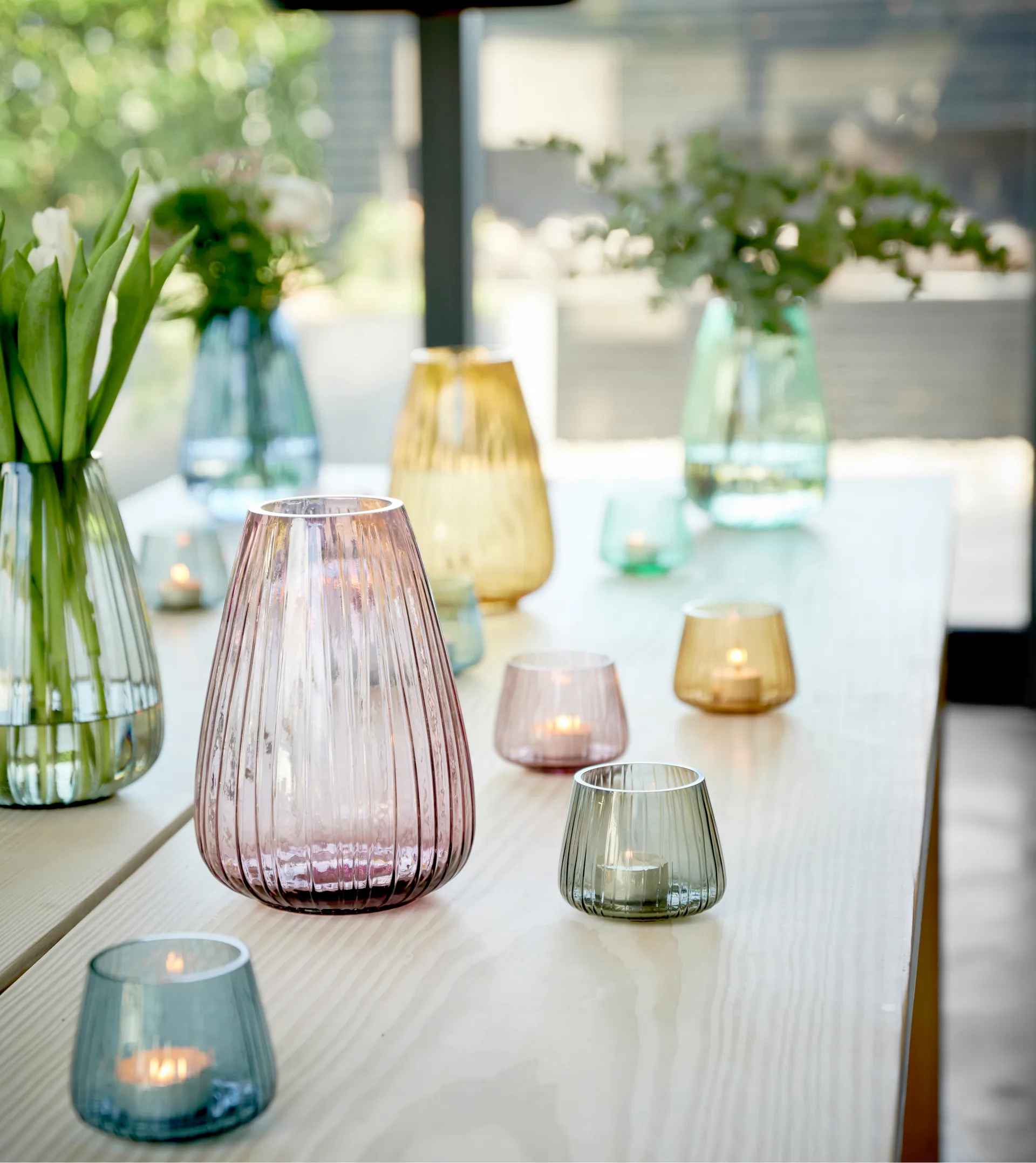 Vase Kusintha 22 cm, Smoke Bitz