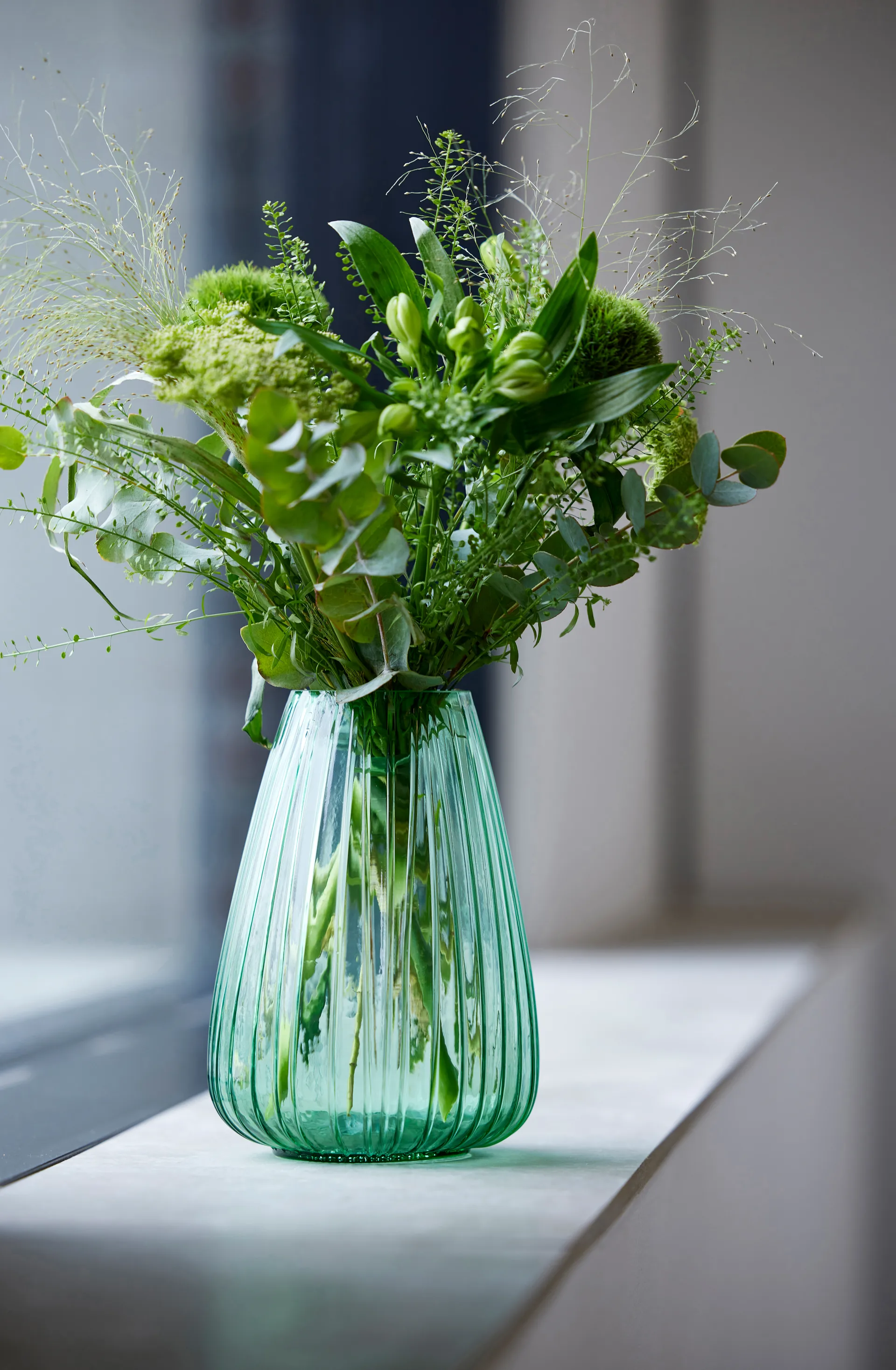 Vase Kusintha 22 cm, Vert Bitz
