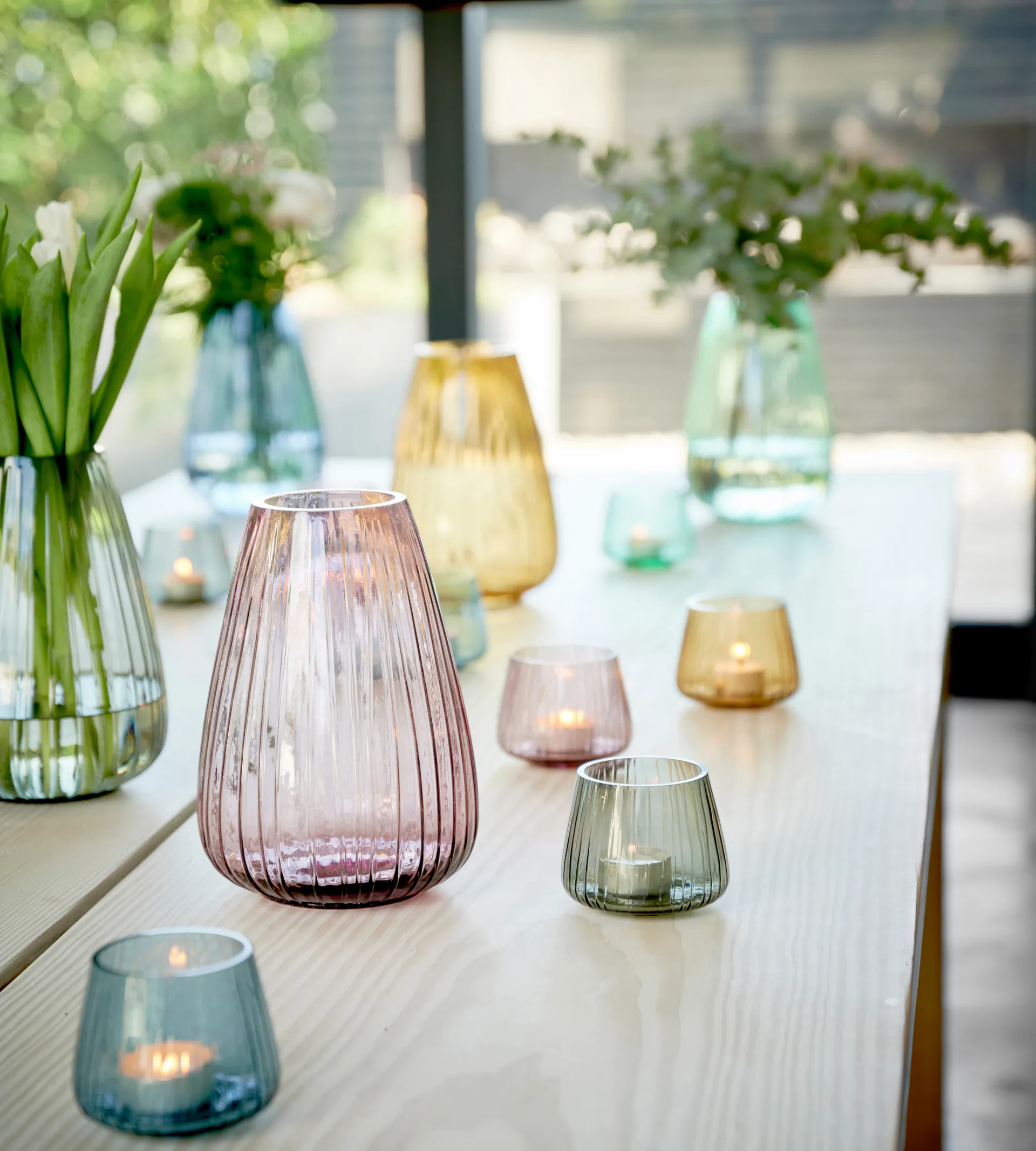 Vase Kusintha 22 cm, Vert Bitz