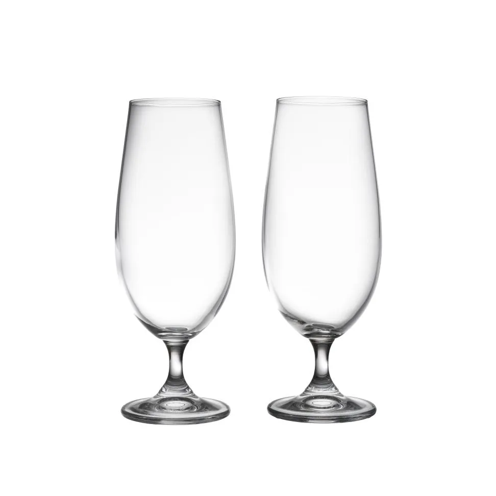 Verres à bière Bitz 38 cl 2 pièces, Verre clair Bitz