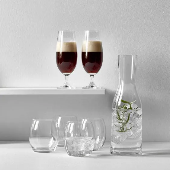 Verres à bière Bitz 38 cl 2 pièces, Verre clair Bitz