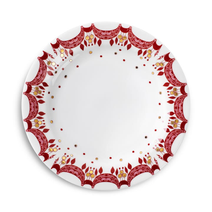 Assiette de Noêl Bjørn Wiinblad Ø 20 cm - rouge - Bjørn Wiinblad
