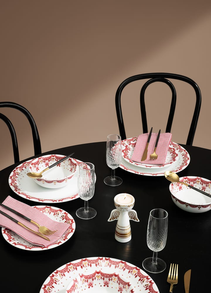 Assiette de Noêl Bjørn Wiinblad Ø 20 cm, rouge Bjørn Wiinblad