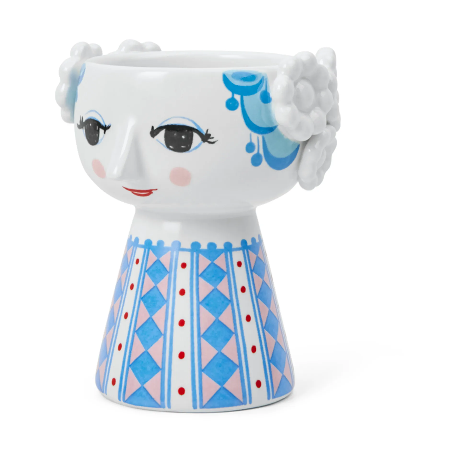 Bougeoir Eva 9,5 cm, Bleu foncé Bjørn Wiinblad