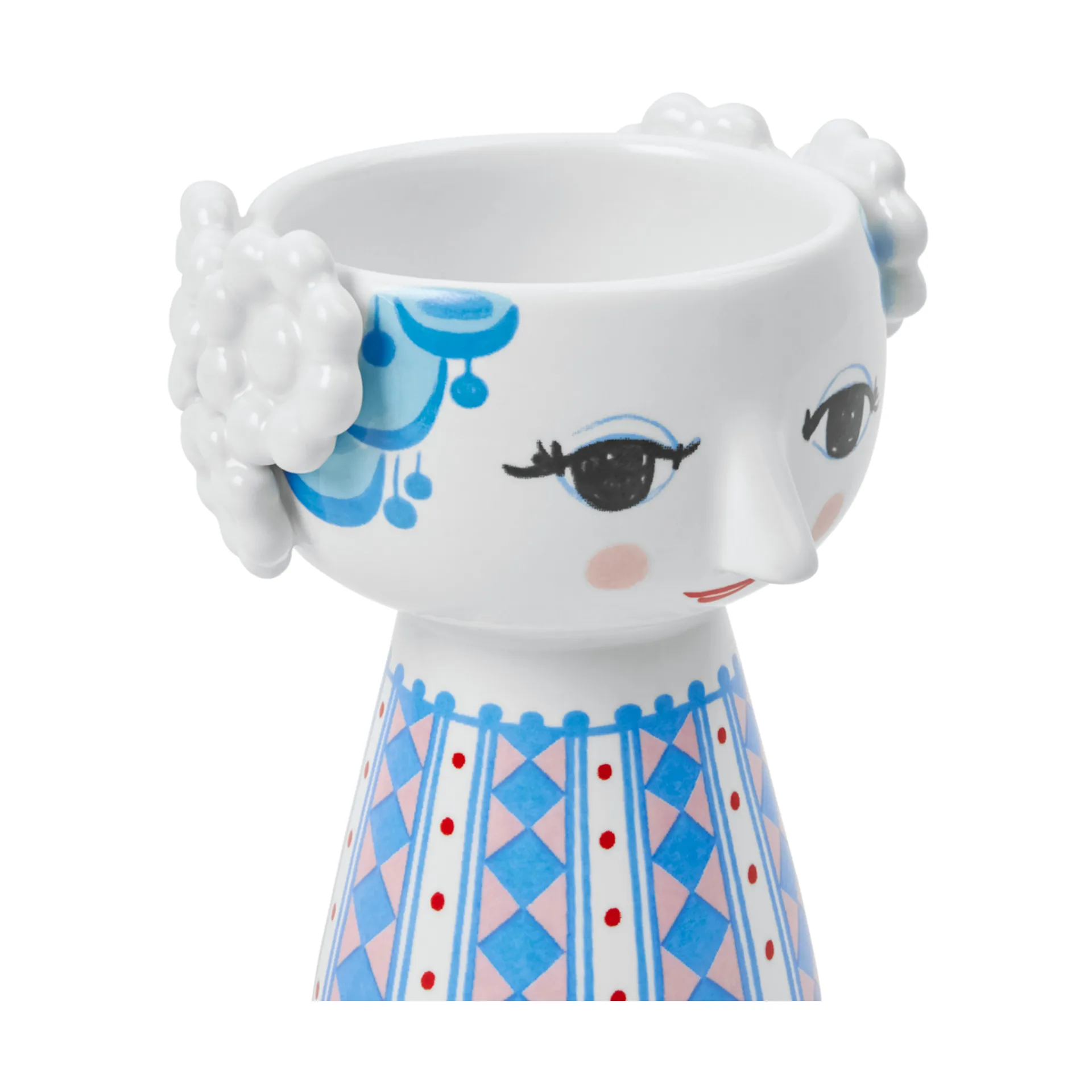 Bougeoir Eva 9,5 cm, Bleu foncé Bjørn Wiinblad