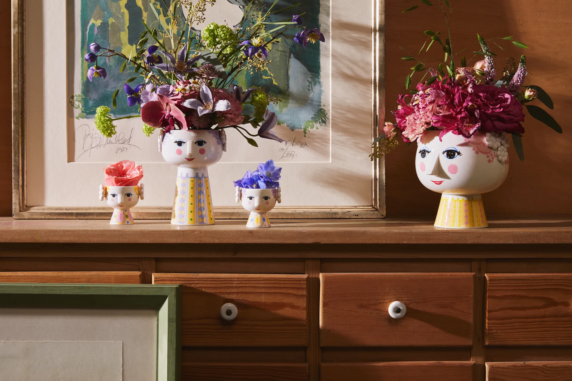 Photophore Eva Ø6,5 cm lot de 2, Lavande Jaune Bjørn Wiinblad