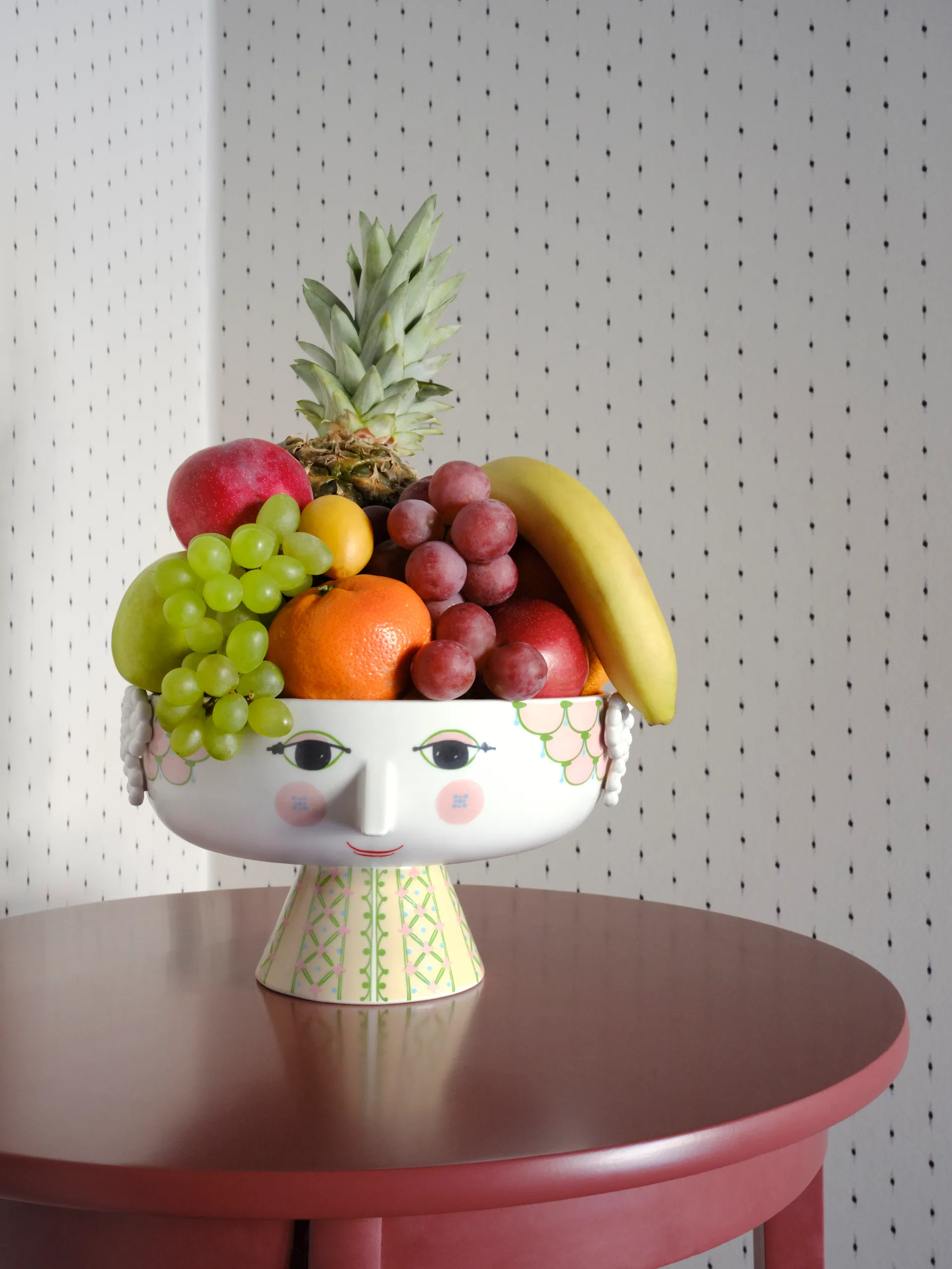 Saladier sur pied Eva Ø24 cm, Rose Bjørn Wiinblad