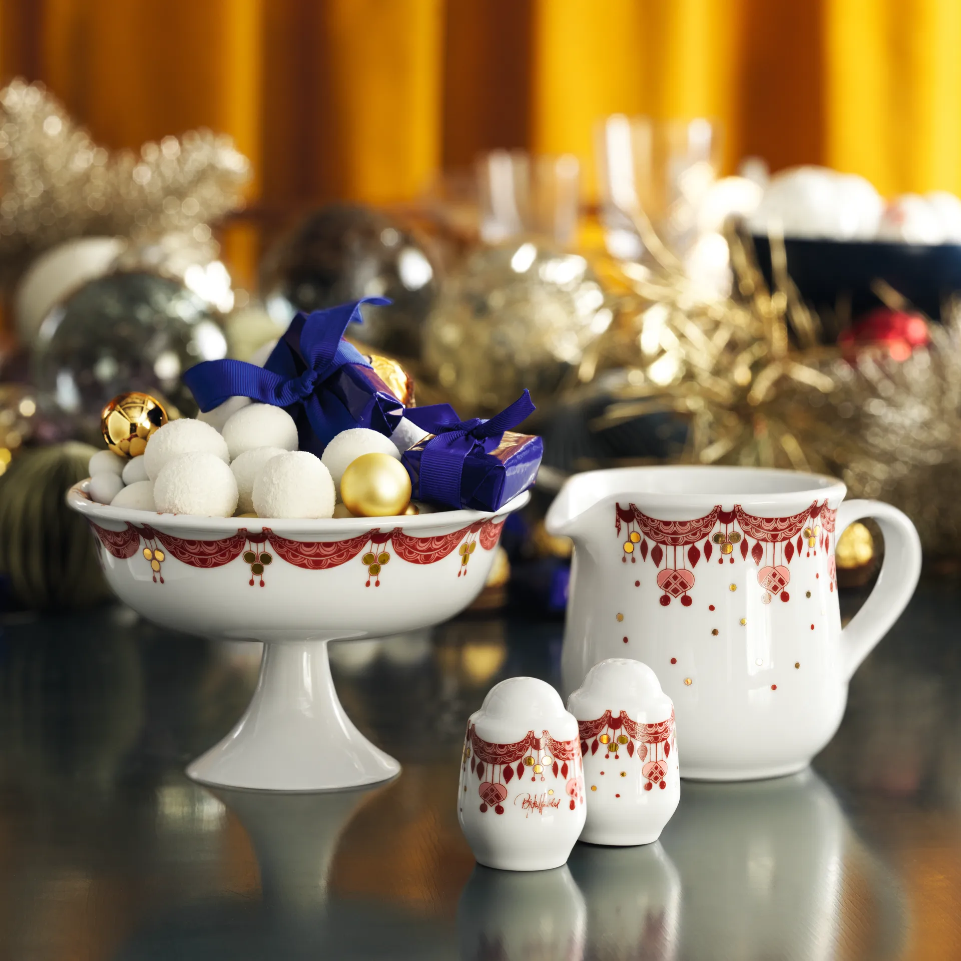 Salière et poivrier Guirlande, Rouge Bjørn Wiinblad