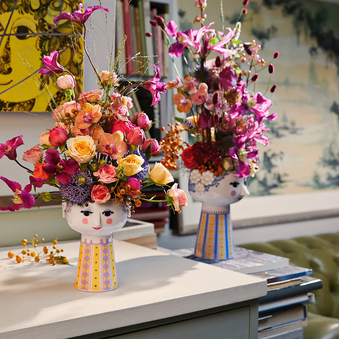 Vase Eva 18,5 cm, Bleu-bleu Bjørn Wiinblad