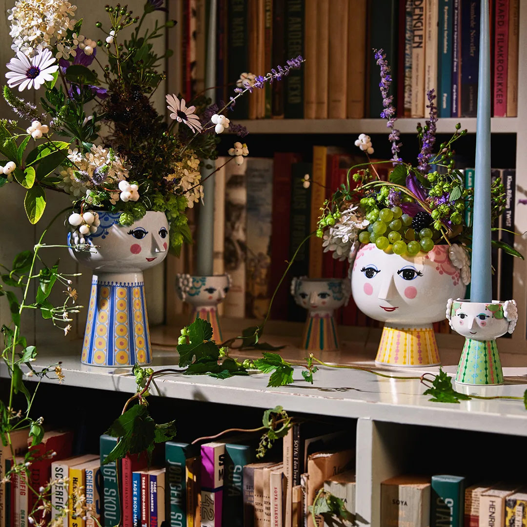 Vase Eva 18,5 cm, Bleu-bleu Bjørn Wiinblad