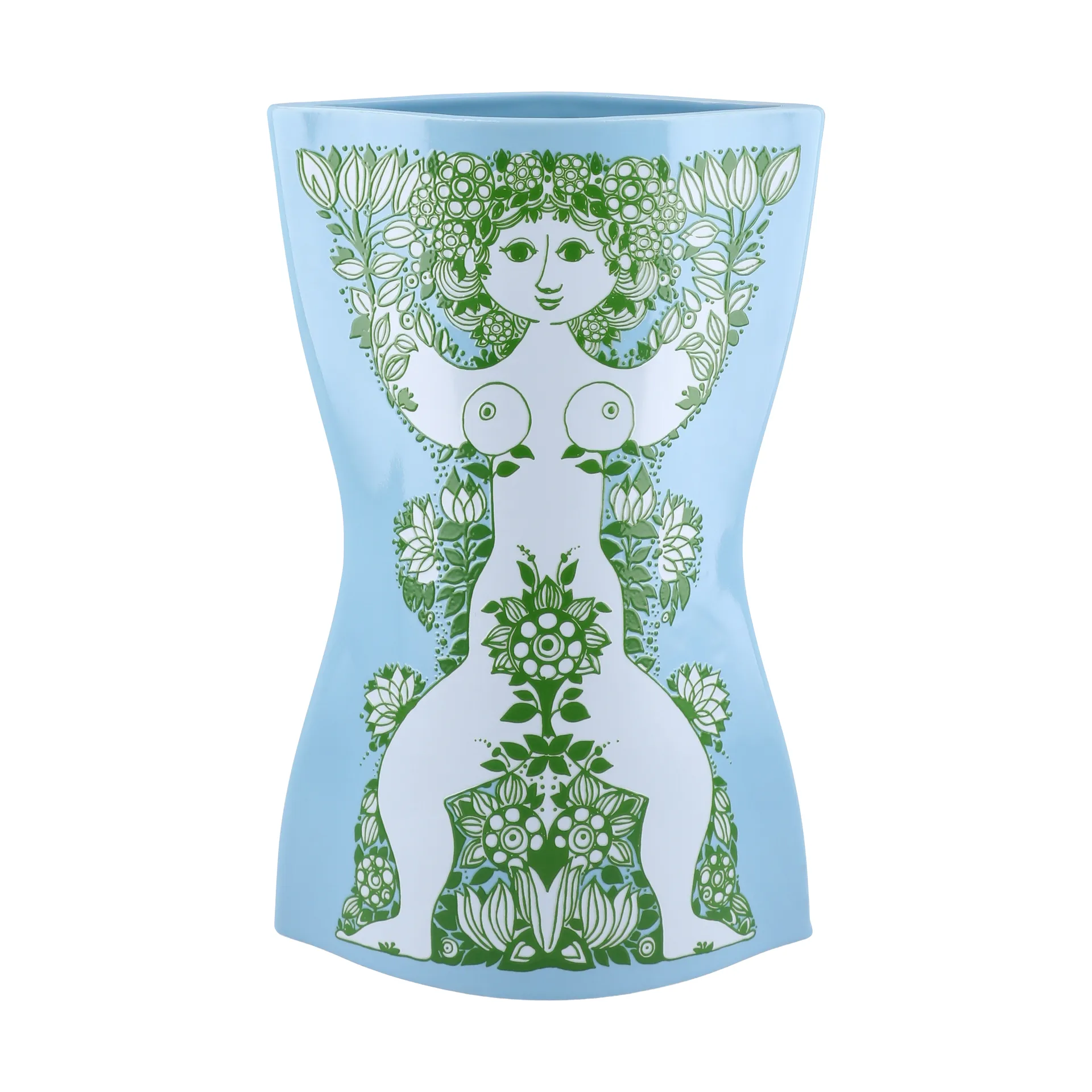 Vase Nina, Bleu clair-vert, 28,5 cm Bjørn Wiinblad