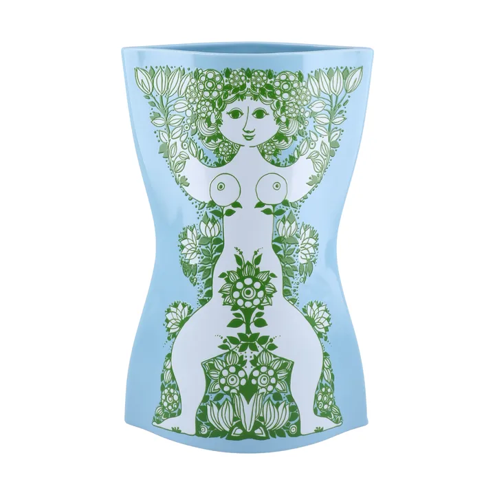Vase Nina - Bleu clair-vert, 28,5 cm - Bjørn Wiinblad