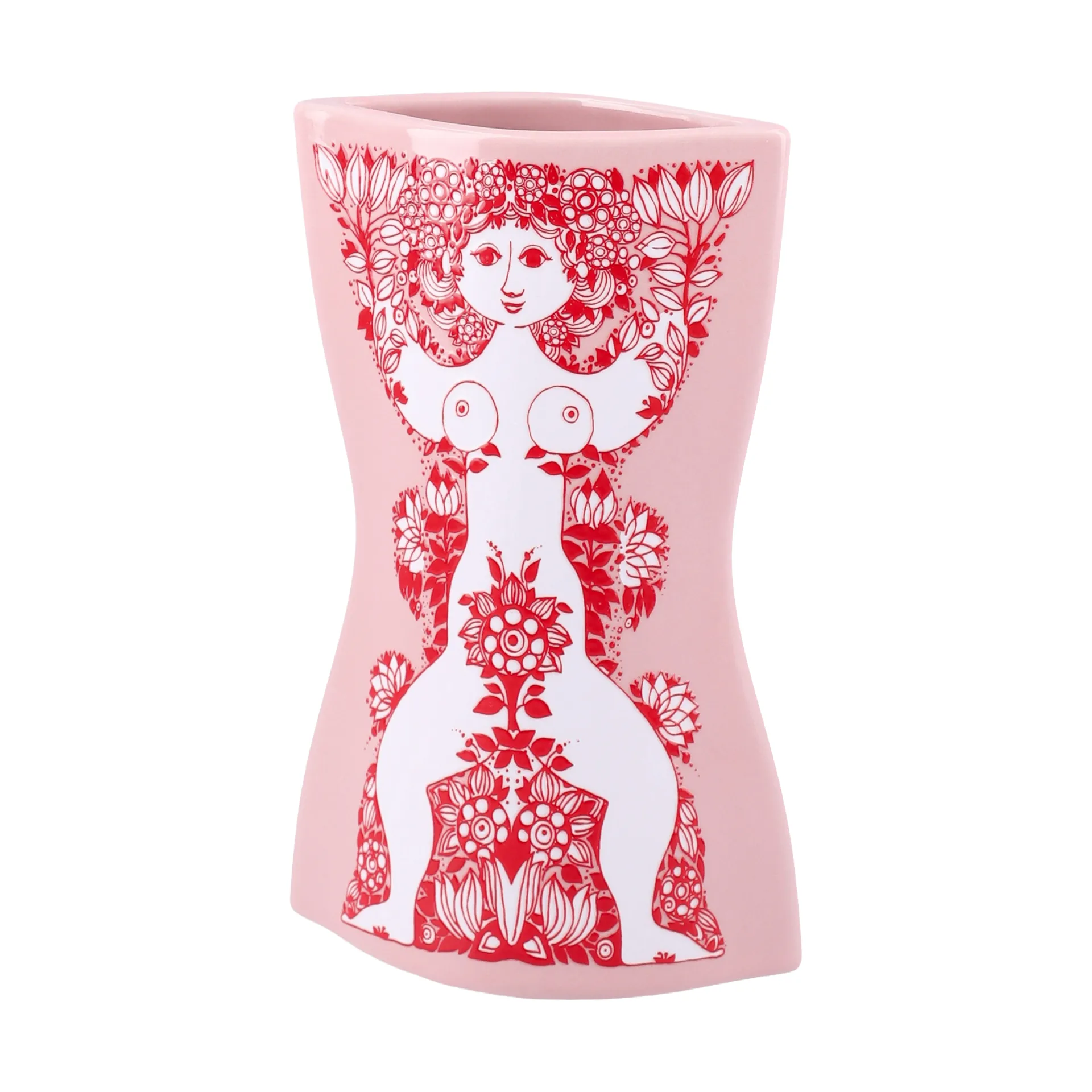 Vase Nina, Pink-rouge, 16,5 cm Bjørn Wiinblad