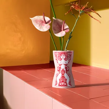 Vase Nina - Pink-rouge, 16,5 cm - Bjørn Wiinblad