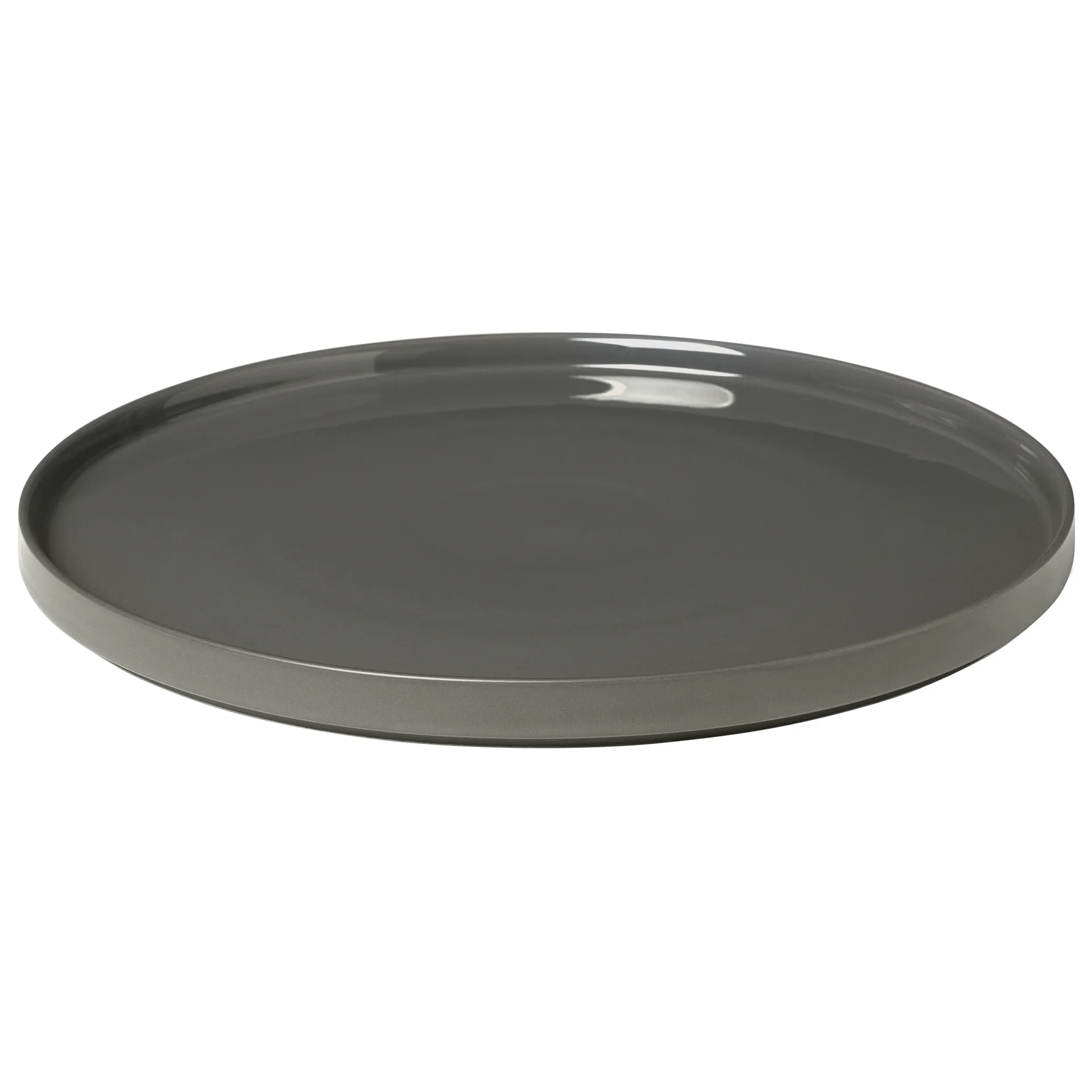 Assiette plate Pilar Ø 35 cm, Pewter blomus