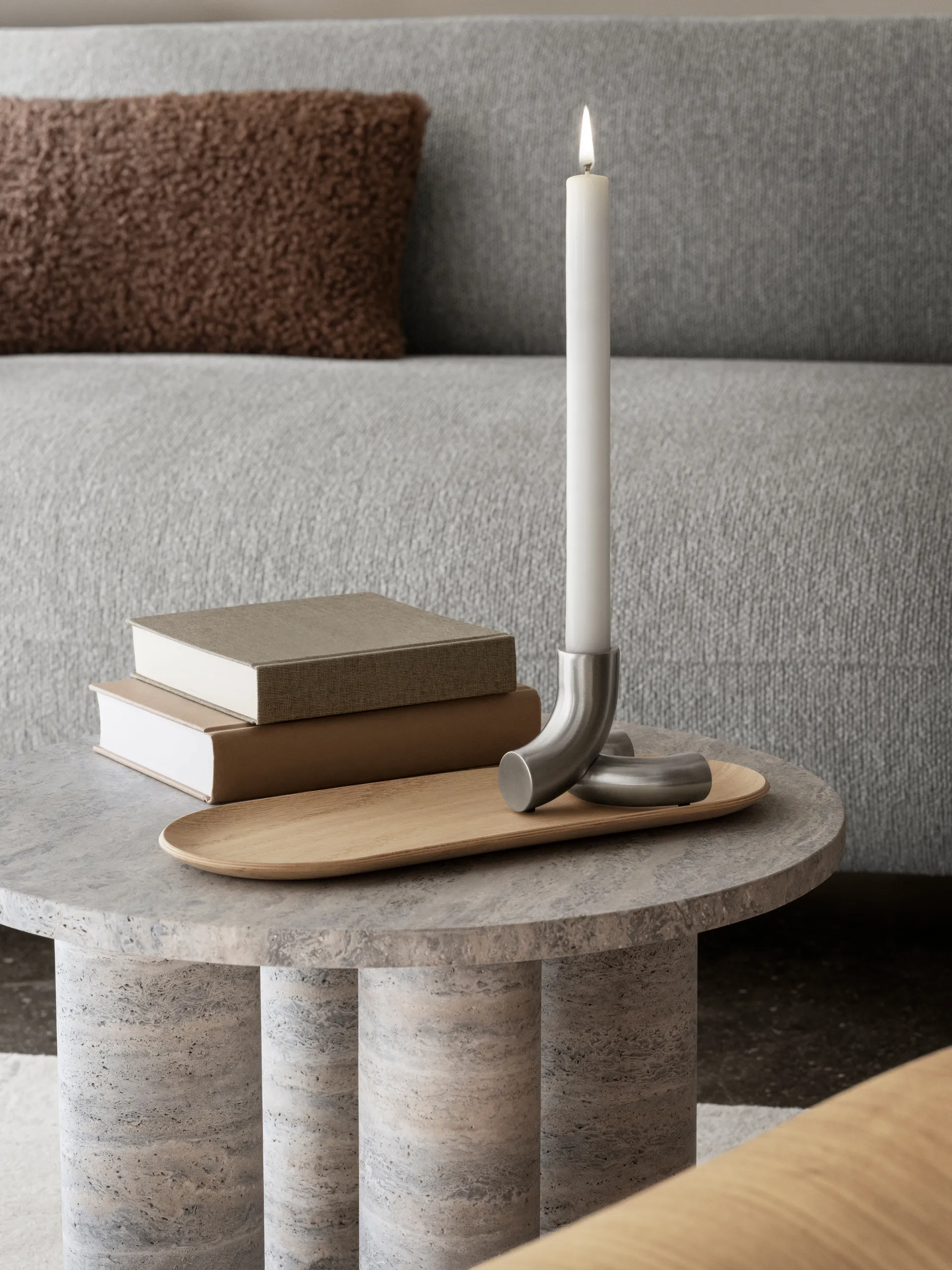 Bougeoir Doodle, Acier inoxydable mat blomus