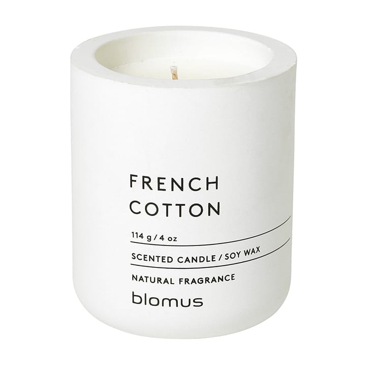 Bougie parfumée Fraga 24 heures - French Cotton-Lily White - blomus