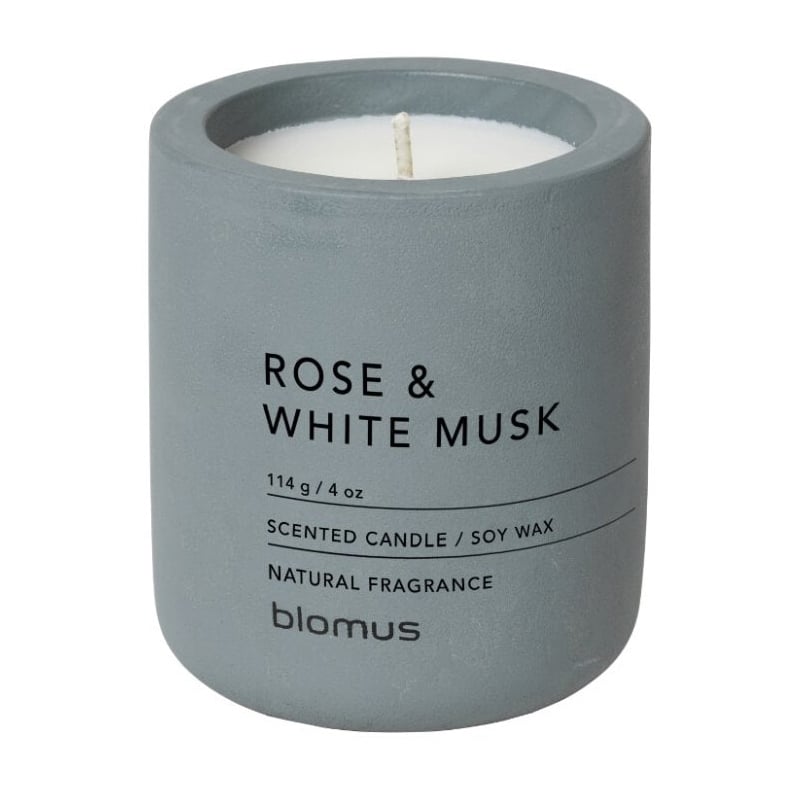 blomus Bougie parfumée Fraga 24 heures Rose & White Musk-Flintstone