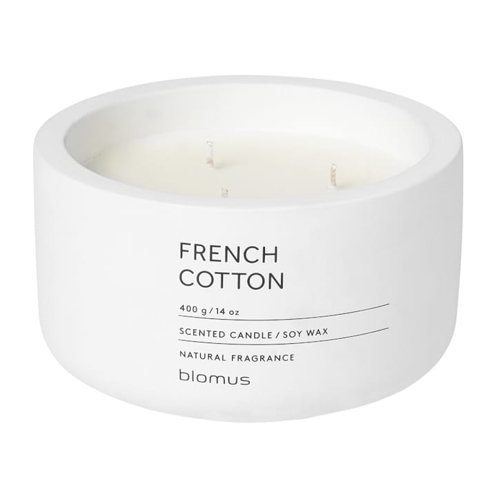 Bougie parfumée Fraga 25 heures - French Cotton-Lily White - blomus