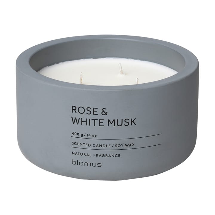Bougie parfumée Fraga 25 heures - Rose & White Musk-Flintstone - Blomus