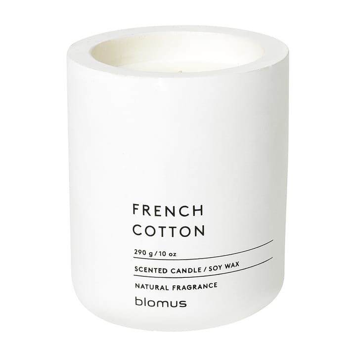 Bougie parfumée Fraga 55 heures - French Cotton-Lily White - blomus