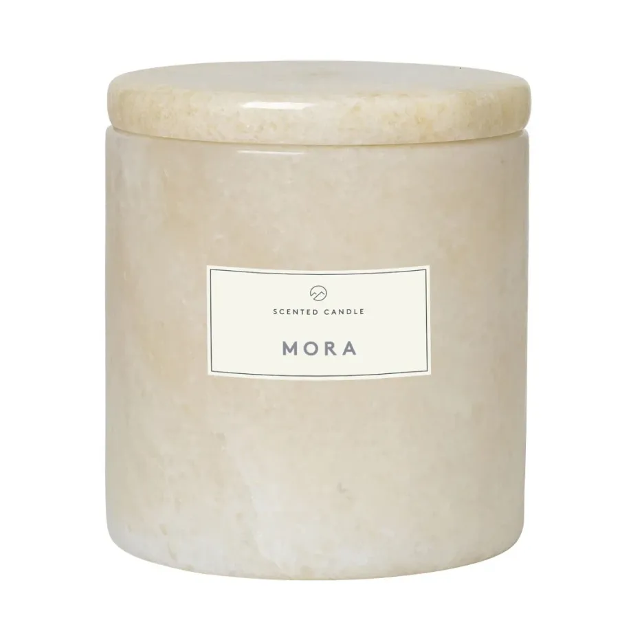 Bougie parfumée marbre Frable Ø7 cm, Moonbeam-mora blomus