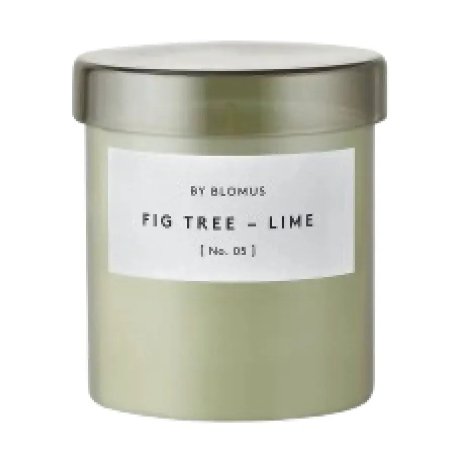 Bougie parfumée Valoa 45 heures, Fikon/Lime Agave Green blomus