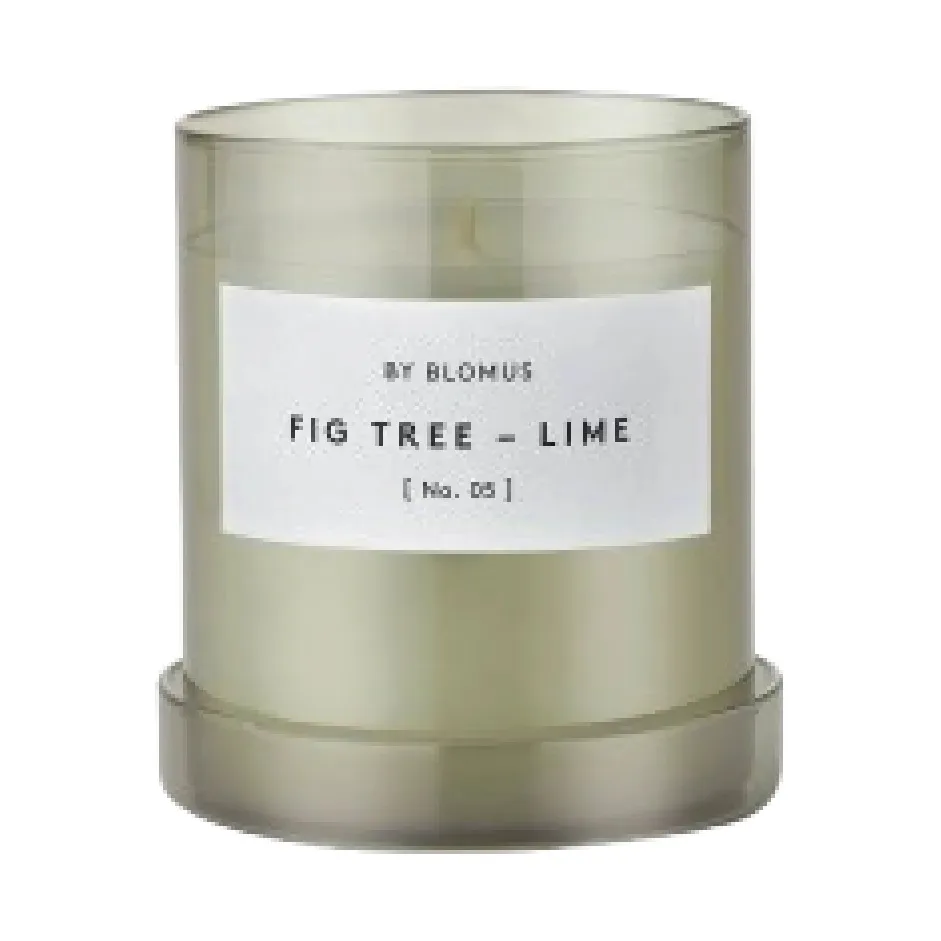 Bougie parfumée Valoa 45 heures, Fikon/Lime Agave Green blomus