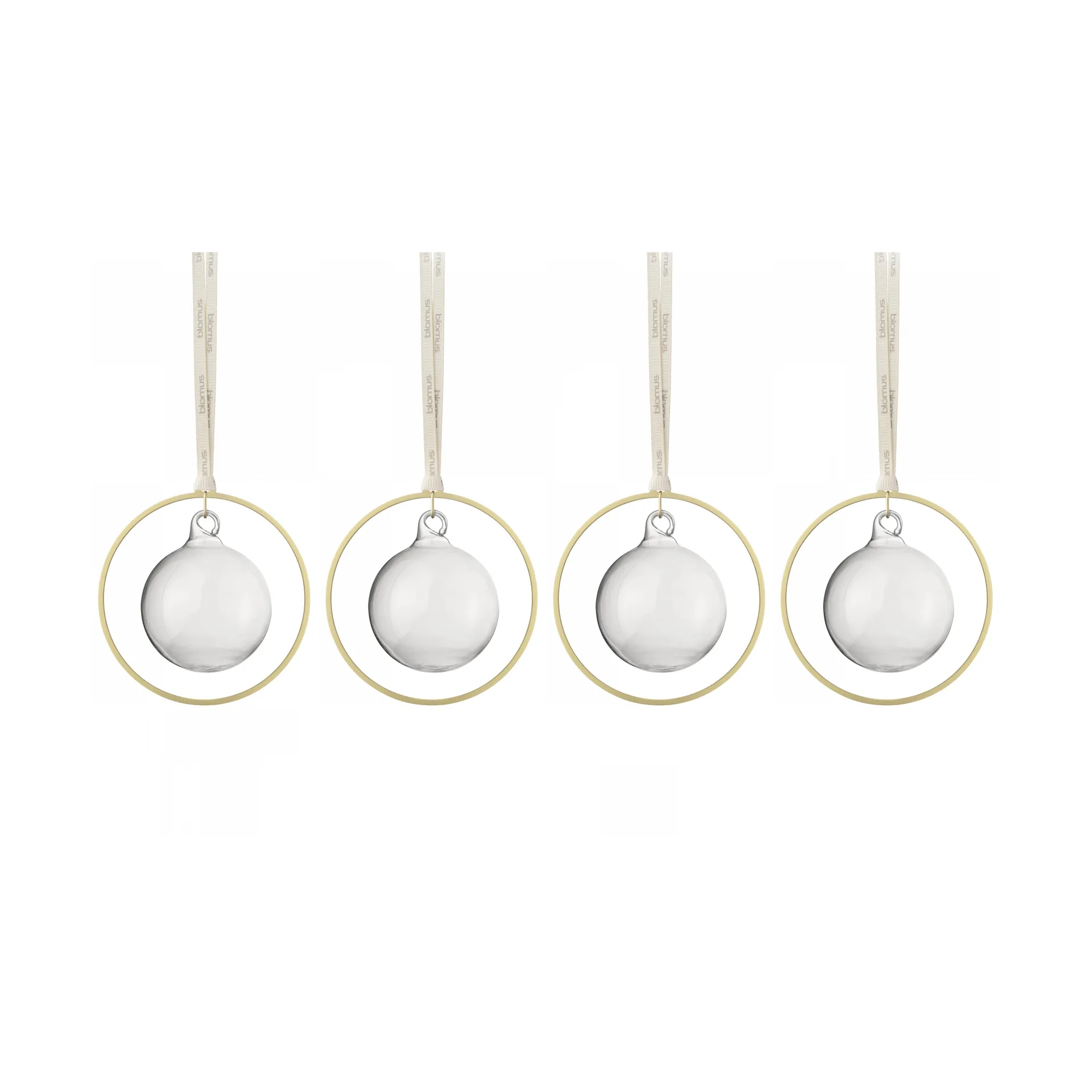 Boule de Noël KITAI 8,5 cm lot de 4, Clear blomus