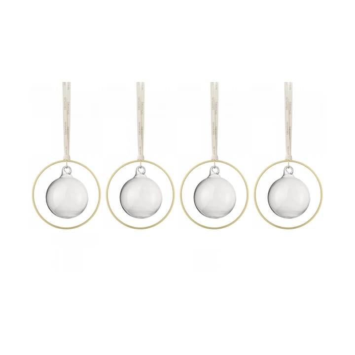 Boule de Noël KITAI 8,5 cm lot de 4 - Clear - Blomus