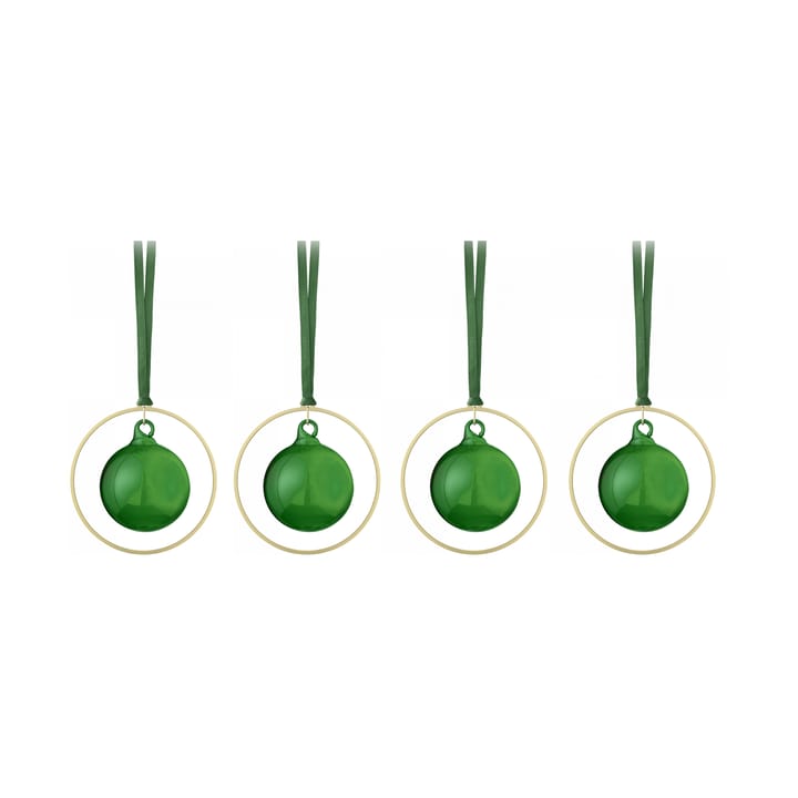 Boule de Noël KITAI 8,5 cm lot de 4 - Duck green - blomus