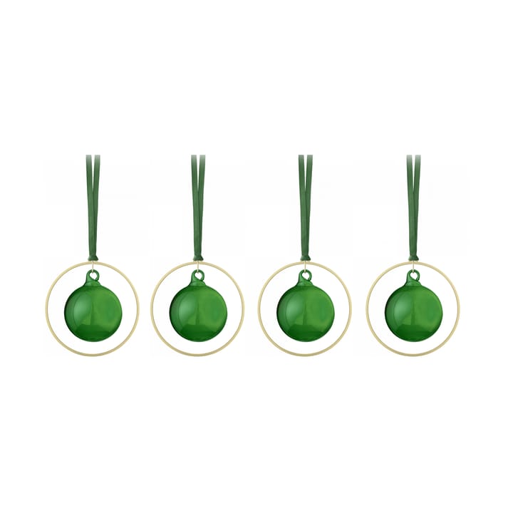Boule de Noël KITAI 8,5 cm lot de 4 - Duck green - Blomus