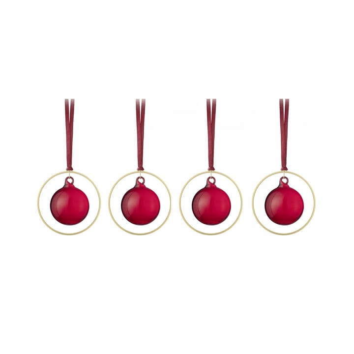 Boule de Noël KITAI 8,5 cm lot de 4 - Port - Blomus