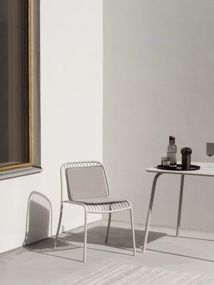 Chaise YUA WIRE Chair, Silk grey blomus