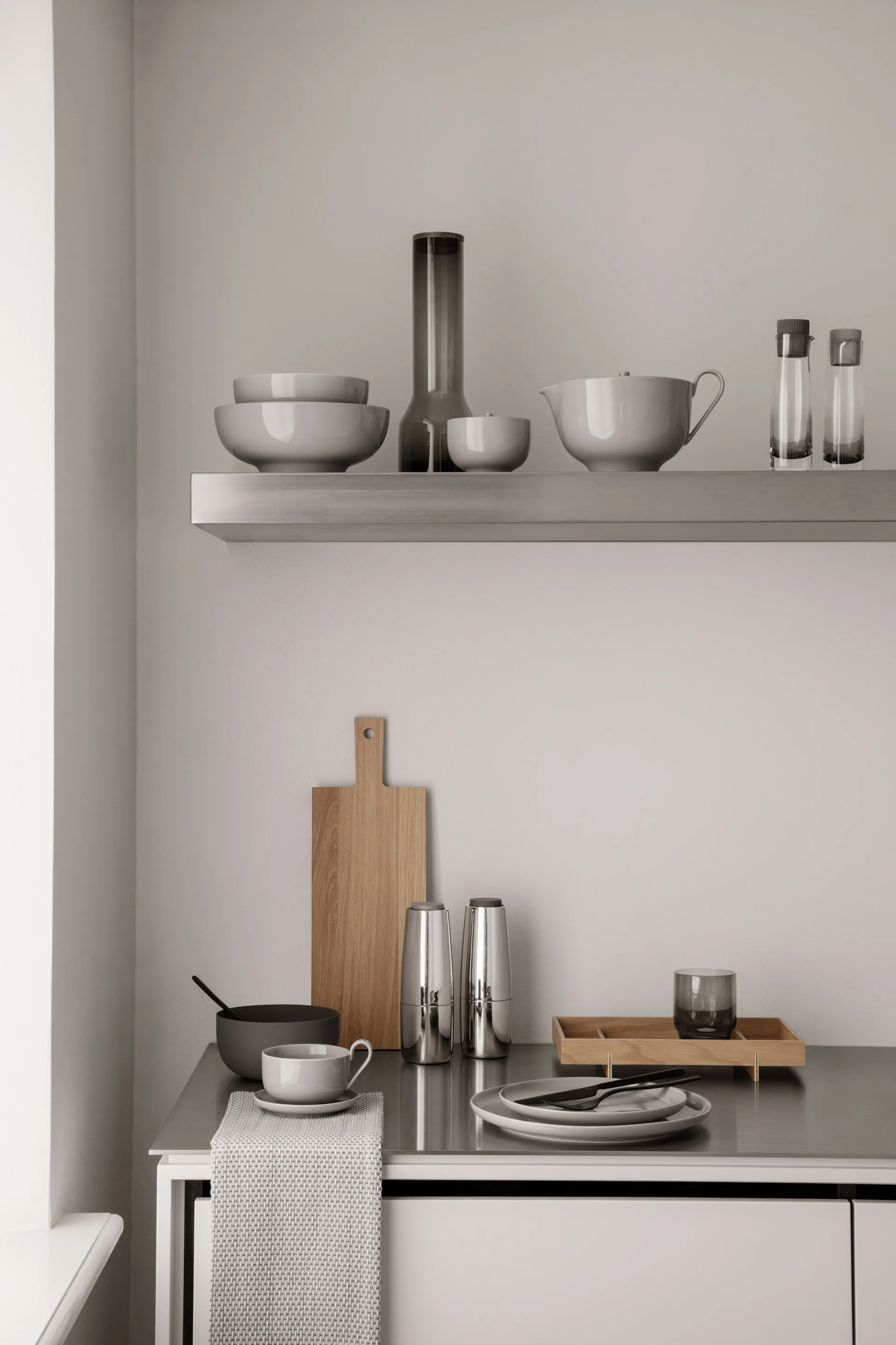 Couteau de table Stella, Noir blomus