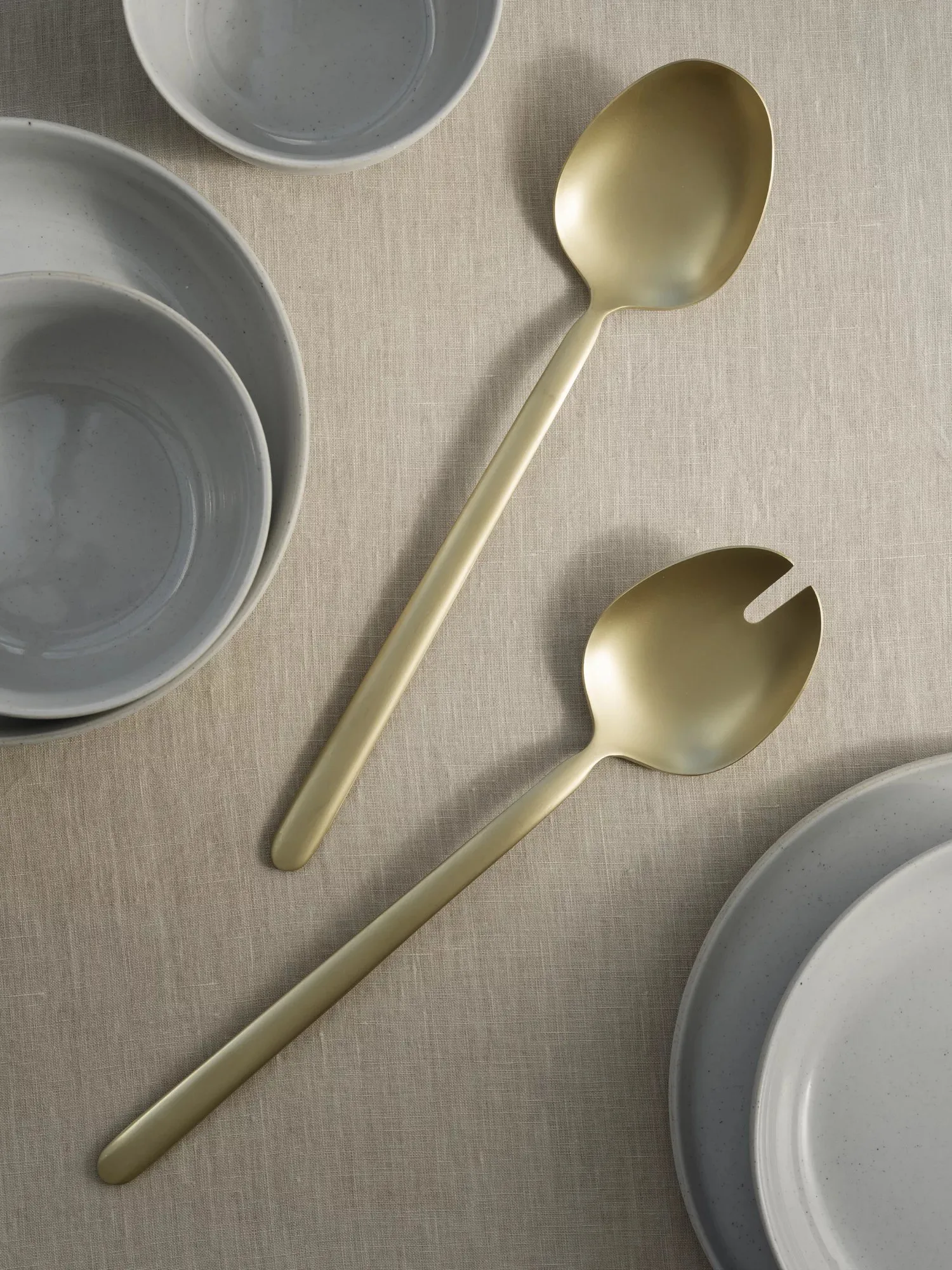 Couverts à salade STELLA champagne 2 Pièces, 28 cm blomus