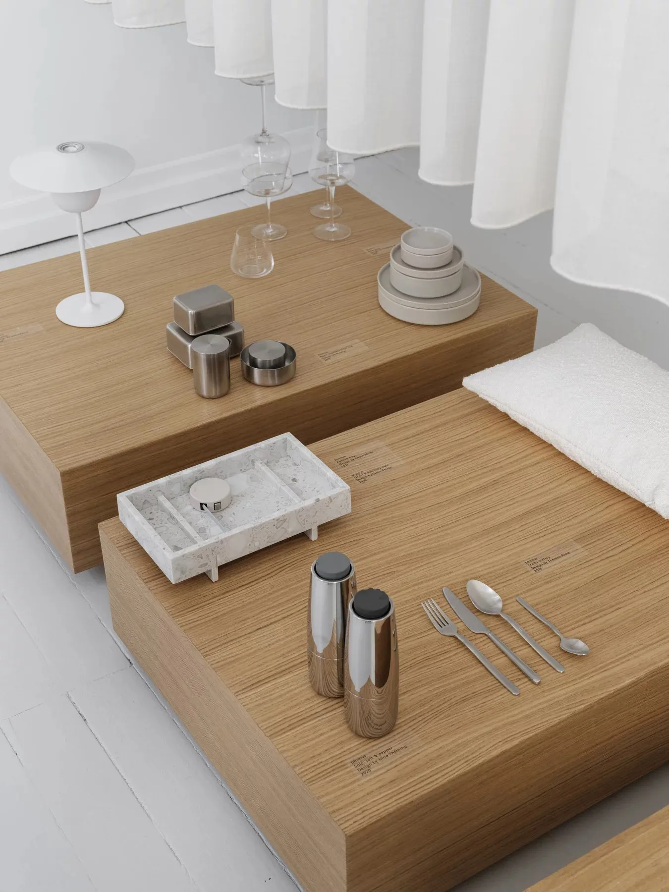 Couverts à salade STELLA noir lot de 2, 28 cm blomus