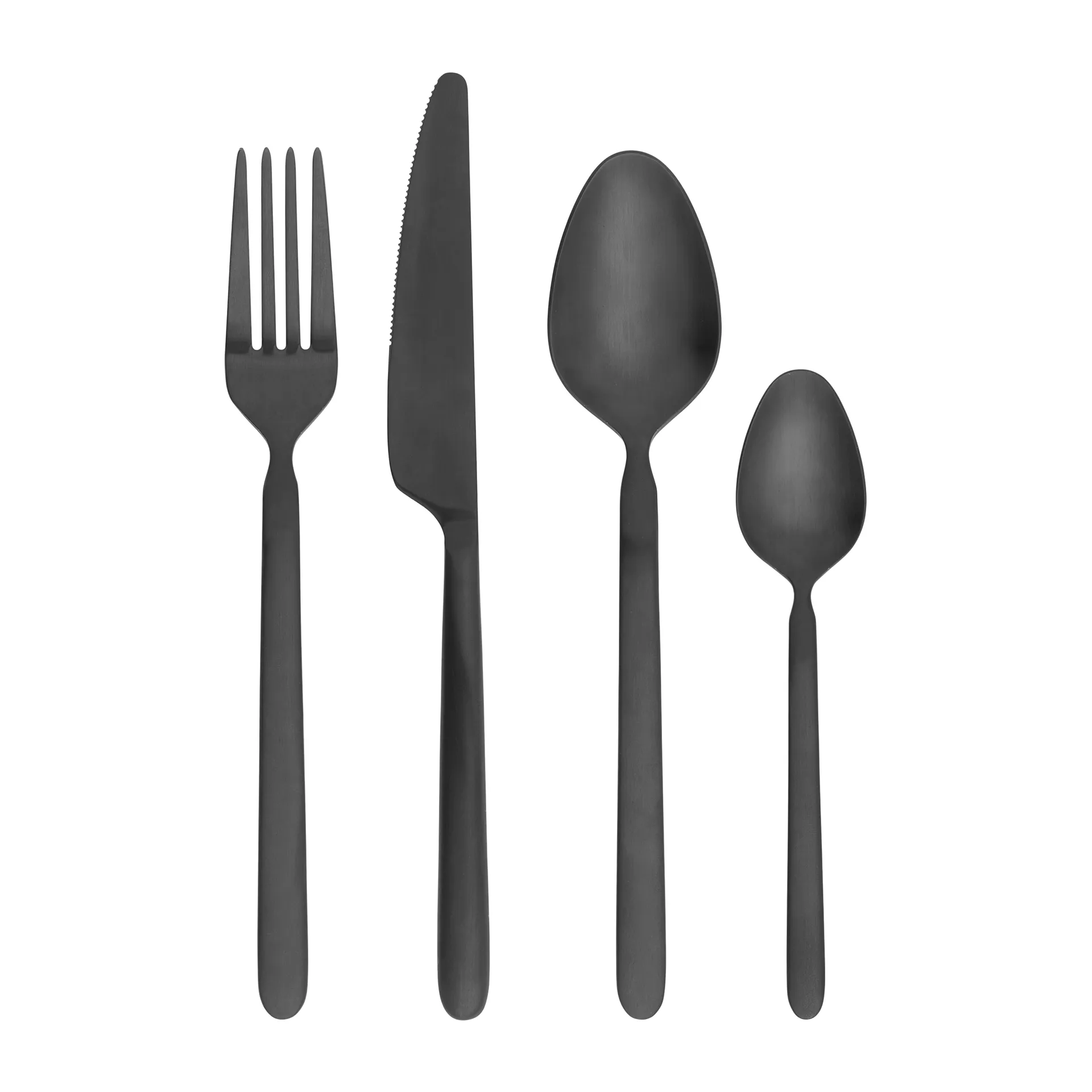 Couverts STELLA noir, 16 pièces blomus