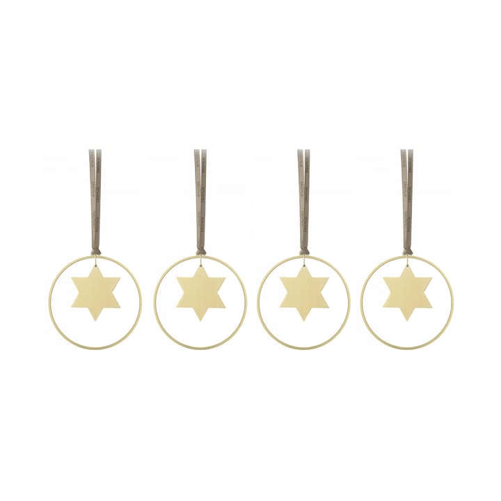 Décoration de Noël KITAI 8,5 cm lot de 4 - Stars - Blomus