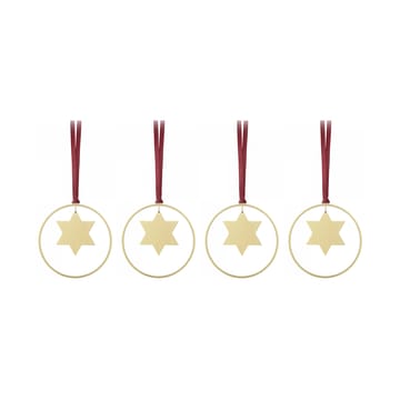 Décoration de Noël KITAI 8,5 cm lot de 4 - Stars - Blomus